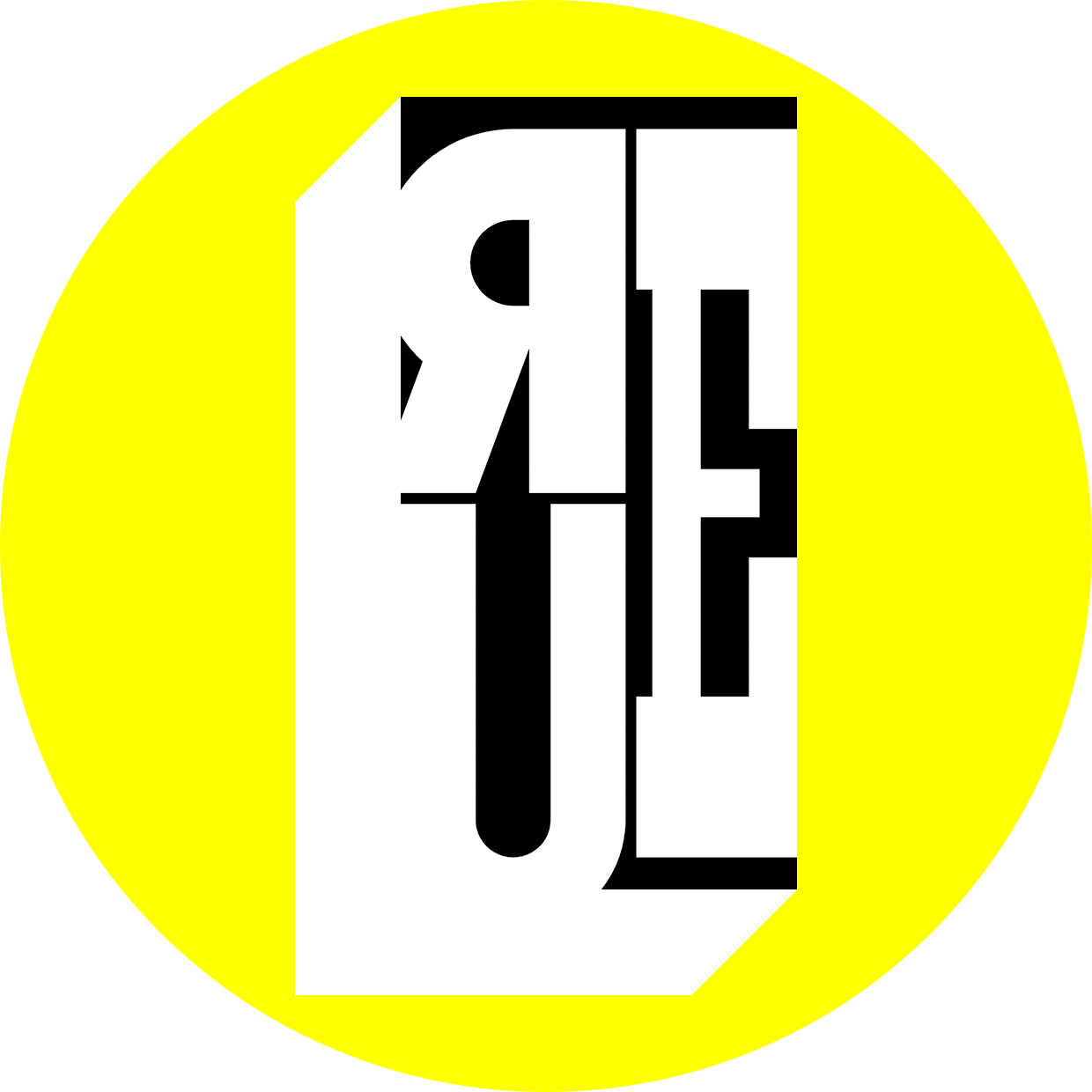 RUE logo yellow
