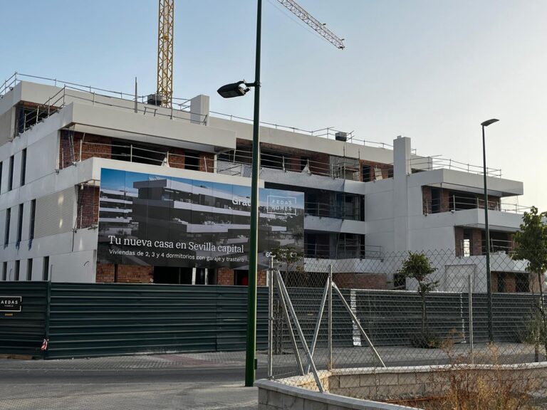 Asi avanzan las obras de la promocion Gradia de AEDAS Homes en Sevilla
